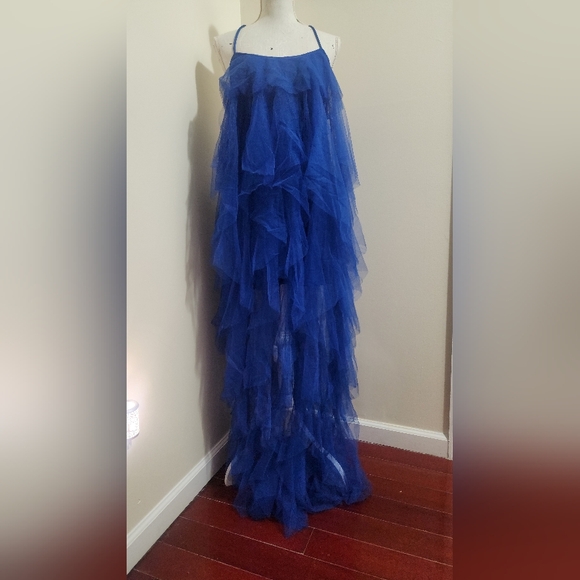 NWT AKIRA Ruffle Maxi Dress - Picture 6 of 10